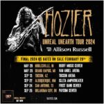 Hozier Instagram - Sincere thank you to everyone who’s bought a ticket for the extended US run, the response has been incredible. Thrilled to announce these final US 2024 shows going on sale today and can’t wait to see you in person soon. Love 🖤 🎟️ (link in story)