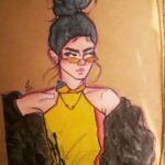 Huda ElMufti Instagram - @hobii.artist 🧡✌🏽