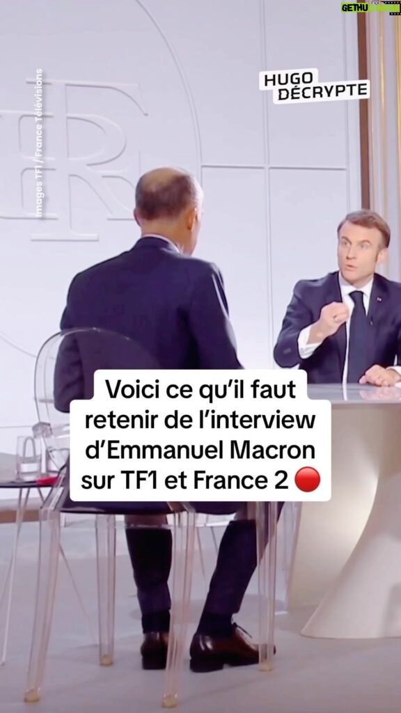 Hugo Travers Instagram - Je te résume ce qu’Emmanuel Macron a dit au sujet de la guerre en Ukraine ⬆