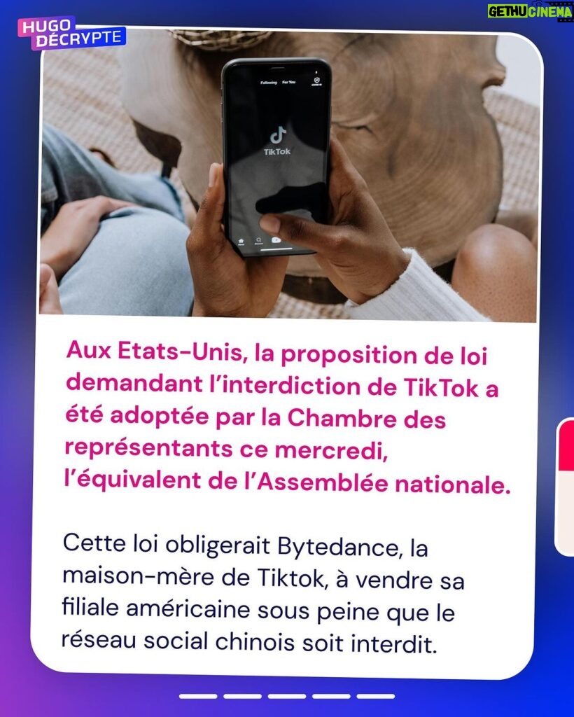 Hugo Travers Instagram - 🚨 En 1 minute, votre résumé de l’actualité du jour 🚨 . 📧 Pour suivre la newsletter : https://hugodecry.pt/newsletter . 🍿 Pour suivre l’actu culture : @hugodecrypte.pop . 🏋 Pour suivre l’actu sport : @hugodecrypte.sport . SHOUTOUT à @gabriel_kritt et @sachaa2b pour leur participation au débat ! . Tous les jours, on met en avant deux participants du débat. Pour participer : like + débat En commentaire. . Faut-il réguler davantage TikTok en France ?🧐 . Commentez oui/non/sans opinion suivie de vos éventuels arguments, résultats dans l’édition de demain ! . Couverture : ©Abaca Actu 1 : ©Abaca | Franceinfo, Le Monde Actu 2 : ©Abaca | BFMTV, France24 Actu 3 : ©Abaca | Le Parisien, 20 Minutes Actu 4 : BFMTV, Le Point Actu 5 : Le Monde