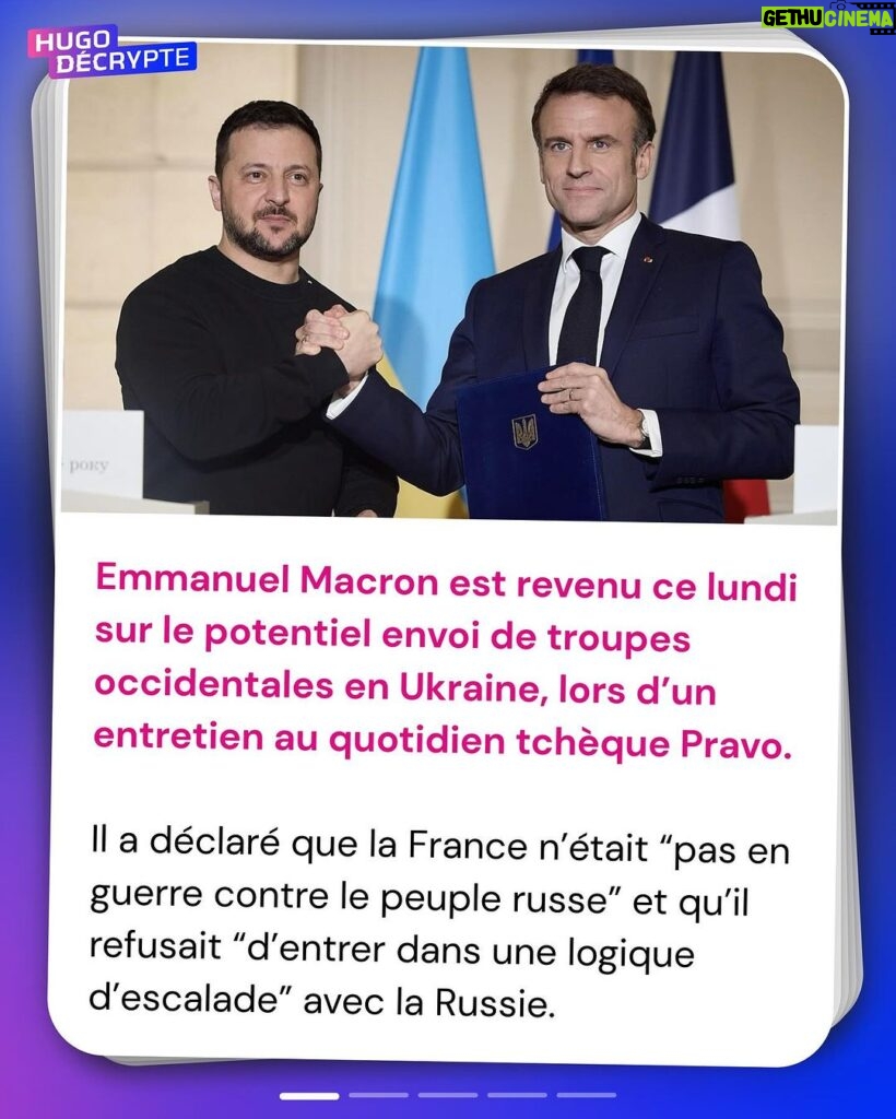 Hugo Travers Instagram - 🚨 En 1 minute, votre résumé de l’actualité du jour 🚨 . 📧 Pour suivre la newsletter : https://hugodecry.pt/newsletter . 🍿 Pour suivre l’actu culture : @hugodecrypte.pop . 🏋 Pour suivre l’actu sport : @hugodecrypte.sport . SHOUTOUT à @noa.lft14 et @mc_levif pour leur participation au débat ! . Tous les jours, on met en avant deux participants du débat. Pour participer : like + débat En commentaire. . Sommes-nous devenus trop dépendants des réseaux sociaux ? 🧐 . Commentez oui/non/sans opinion suivie de vos éventuels arguments, résultats dans l’édition de demain ! . Actu 1 : ©Emmanuel Macron (Instagram) I Le Point, HuffingtonPost Actu 2 : ©Unrwa (Instagram) I Le Monde, L’Express Actu 3 : ©Abaca I Franceinfo, Le Monde, BFMTV Actu 4 : La Voix du Nord, La Dépêche, Sud Ouest Actu 5 : Franceinfo, Les Échos