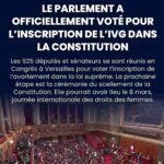 Hugo Travers Instagram - 🚨C’est officiel : l’inscription de l’avortement dans la Constitution a été adoptée par le Parlement. 780 élus ont voté pour et 72 ont voté contre. La France devient le 1er pays au monde à inclure l’avortement dans sa loi suprême.
