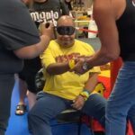 Hulk Hogan Instagram - Jerry Cram, a remarkable individual who has been sending me letters every week for the past five years, is a Hulkamaniac who holds a special place in my heart. 💪 This past weekend, we had the opportunity to surprise him at my autograph signing in Orlando. Jerry, who faces various challenges through his disabilities, couldn't believe his eyes when the blindfold was removed. The sheer joy and gratitude radiating from his face touched me deeply. His enthusiasm reminds me of the incredible impact we can have on each other's lives. Jerry's story serves as a powerful testament to the strength and resilience of the human spirit. Let's continue spreading love, compassion, and positivity, my Hulkamaniacs. 💪😎 Hogan's Beach Shop Orlando