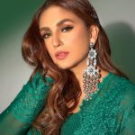 Huma Qureshi Instagram - What to say #inmyqueenera #fitcheck #greenaesthetic #saturdaypost #maharani Styled by @sanamratansi Outfit @toraniofficial Earrings @qisbyashmeet @ascend.rohank Ring @sangeetaboochra Team @sanjamkaur92 @jannat__r