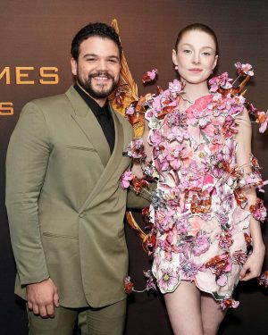 Hunter Schafer Instagram - last stop: NYC @thehungergames BOSS screening last night 🌸