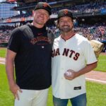 Ian Bohen Instagram - Bohen on the bump 💪 Oracle Park