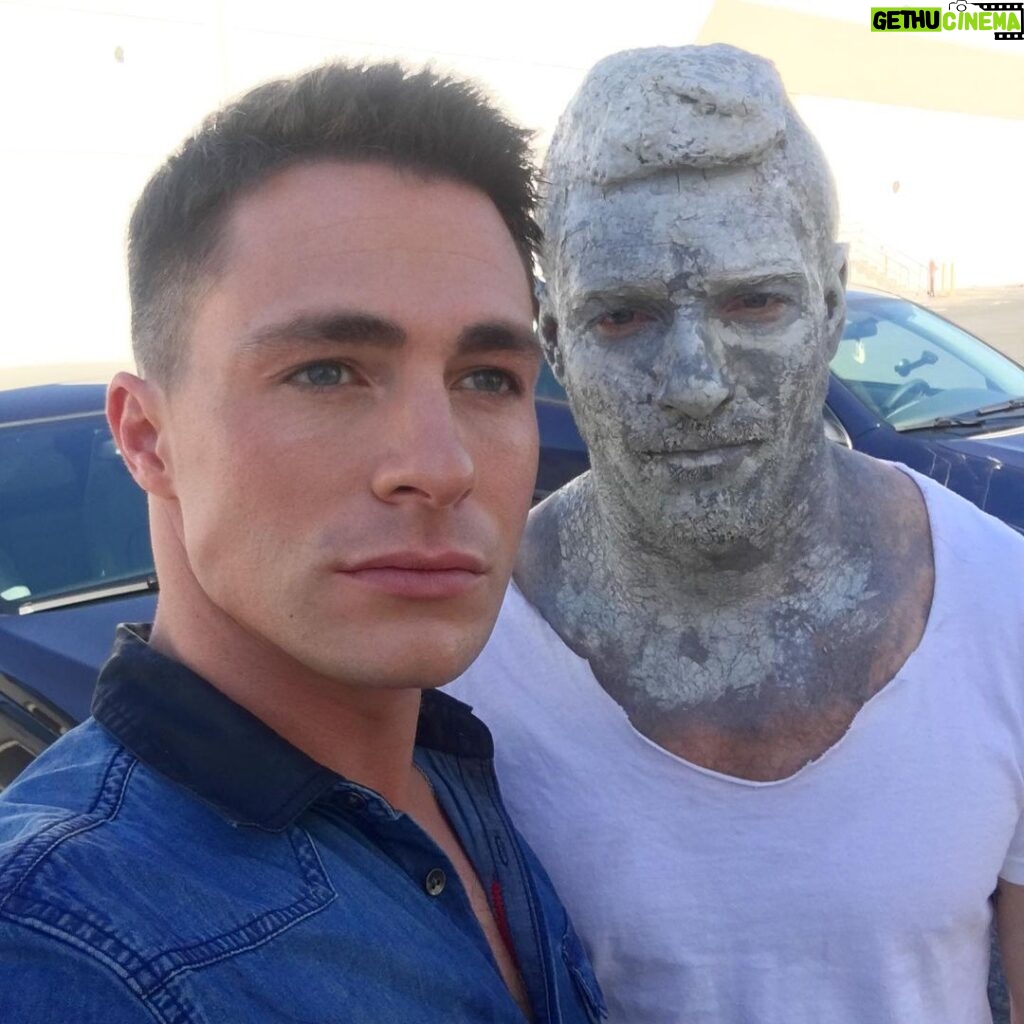 Ian Bohen Instagram - This art-imitates-life photo accurately represents how @coltonlhaynes and I have been aging respectively. Especially as it was taken today. * Happy Birthday old boy.