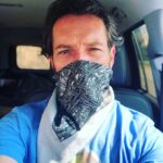 Ian Bohen Instagram - #HerosWearMasks!!! * We’re so close to the final stretch-don’t give up now. * I wear a mask for my dad and your mom. Please wear one your dad and my mom. * I know bandanas aren’t as effective so I wear a surgical mask underneath to be sure. (Preemptive for the haters!!!) * @lace_jennywu designed the one I’m wearing as well as buildings and jewelry and many other art installations and pieces around the world. Check her out.