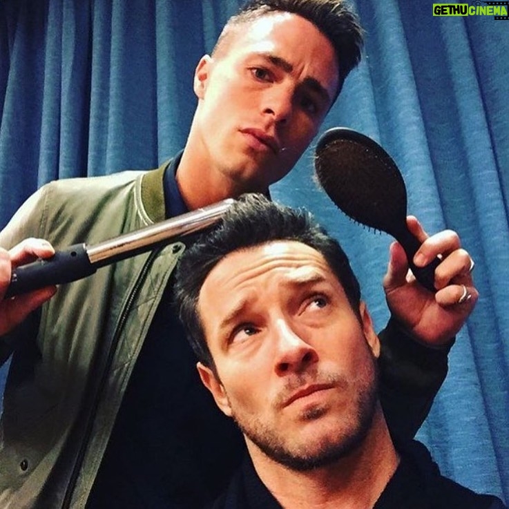 Ian Bohen Instagram - It’s his Birthday today. We’re opening up a salon to cut homeless dogs’ hairs but first we’re going to practice on me bc I’m a shaggy dog right now. * Love you buddy. Happy B day. * @coltonlhaynes