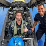 Ian Bohen Instagram - Since I was 10 this has been a dream of mine. The @usnavyblueangels @wingsoverhoustonairshow and especially @stephstricklen made this come true. I cannot begin to thank you enough. @navyblueangel7 “Push-Pop” and I turned and burned 7.6 G’s and got close to cracking the sound barrier. If you’re interested in the United States Military or aviation in general, check out what this group and other branches’ demo teams can show you. Videos to follow.