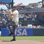 Ian Bohen Instagram - Bohen on the bump 💪 Oracle Park