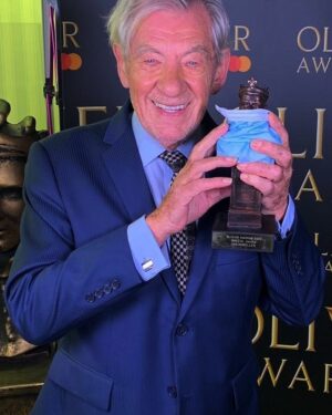 Ian McKellen Instagram - I was honoured to receive a special Olivier award last night. Photo by Tom McCormack