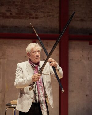 Ian McKellen Instagram - I am on stage and well-armed at the Park Theatre in London this week. New show added for Sunday night.