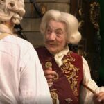 Ian McKellen Instagram - As Cogsworth in human form #beourguest #beautyandthebeast