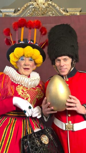 Ian McKellen Instagram - When you have the Crown Jewels at 10 but Ascot at 12. #MotherGooseShow @johnbish100 @mothergooseshow