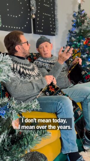 Ian McKellen Instagram - Björn and Ian: 45 years of knitting. Still Knitting … https://abbavoyage.com/