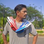 Ibnu Jamil Instagram - sepatu lari terbaik 2023 versi gw..Puma Deviate Nitro Ellite 2 ringan, nyaman, keceh, carbon plate paling comfort jon🔥 (emang beda warna nya bukan tukeran sepatu sama @ririnekawati 🤍✌️😜) ada yang samaan sepatu larinya??? #jamilosjourney #pumafriendsid #running #runner