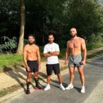 Ibrahim Tsetchoev Instagram - Premier, que devine, le poids exact a 100g près, de nous 3? faut que je leur demande leurs poids par contre 😬 Bois de Boulogne