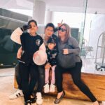 Iko Uwais Instagram - when we have each other..we have everything ❤️ #theuwais👨‍👩‍👧‍👧 #weekendvibes ps: yg kecil lg ngambek,ngantuk🤪