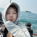 Im Na-yeon Instagram – 🪽코가 빨개져도 행복했던 아가츄 ,,🩵🐬🐚🪼🌊🛳️🐳🪽