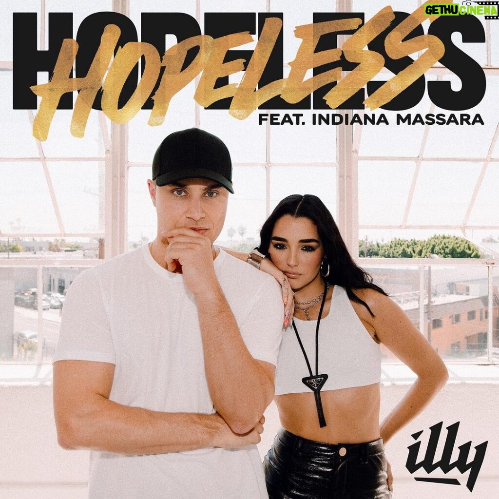 Indiana Massara Instagram - HOPELESS OUT NOW!! 🔥🔥🔥 So proud to be apart of this with @illyal now instead of reading this caption… GO STREAM IT!!! #HOPELESS