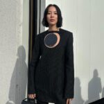 Irene Kim Instagram - This is a @courreges suit 🖤🌑 Paris, France