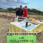 Isha Koppikar Instagram - African sundowner, a breathtaking sight, Paints the sky in hues of golden light. As day meets night on the savannah's edge, In its tranquil beauty, hearts find their pledge. DM us @TheGameDrive to get the details for our most fabulous and memorable luxury safari experiences, with family and friends.  You can experience the gorgeous African Sundowner just like @isha_konnects did! #TheGameDrive #safari #luxurysafari #wildlife #nature #beautiful #safarimagic #gorgeous #safarilife #travels #AfricanSafari #sundowner #sunsetdrinks #sunsetmagic #sunsetserenity #bestmemories . Masai Mara, Kenya