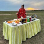 Isha Koppikar Instagram - Gorgeous African sundowner, a sight so divine,  In the beautiful sky, where the colors entwine.  Hues of amber and gold, like a heavenly design,  As day takes its bow, and night starts to shine. DM us @TheGameDrive to get the details for our most amazing and memorable luxury safari experiences, with family and friends!  #TheGameDrive #safari #luxurysafari #wildlife #nature #beautiful #safarimagic #gorgeous #safarilife #travels #AfricanSafari #sundowner #sunsetdrinks #sunsetmagic #sunsetserenity Masai Mara National Wildlife Reserve. Kenya