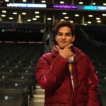 Ishaan Khattar Instagram - What a joyyyyy to be hosted for the NBA playoffs at Brooklyn’s homecourt!! WHAT a THRILLING game 😅 great effort by the @brooklynnets and a glorious sweep by the @celtics 🙌🏼🔥 @nba @nbaindia @nbastyle_in #ballislife 💥💥💥 Barclays Center
