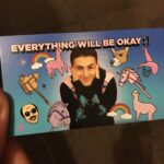Issa Christopher Tweimeh Instagram – giving these cards out at all of my shows for anybody who wants one😊love you guys so much💕