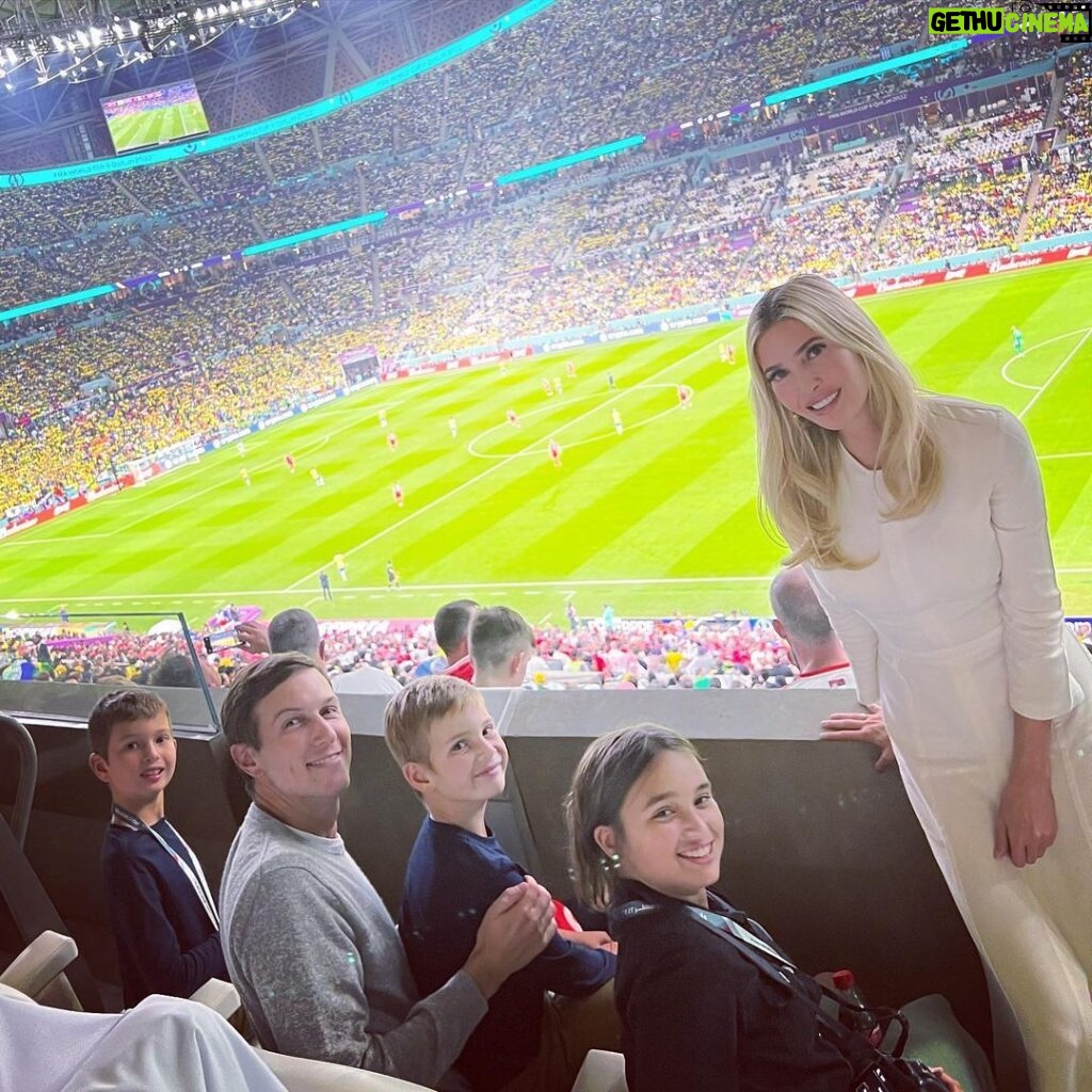 Ivanka Trump Instagram - 3 days, 4 matches, a ton of laughs and countless family memories made at the World Cup! ⚽️⚽️⚽️ #FIFAworldcup #FIFAworldcup2022 DOHA - Qatar