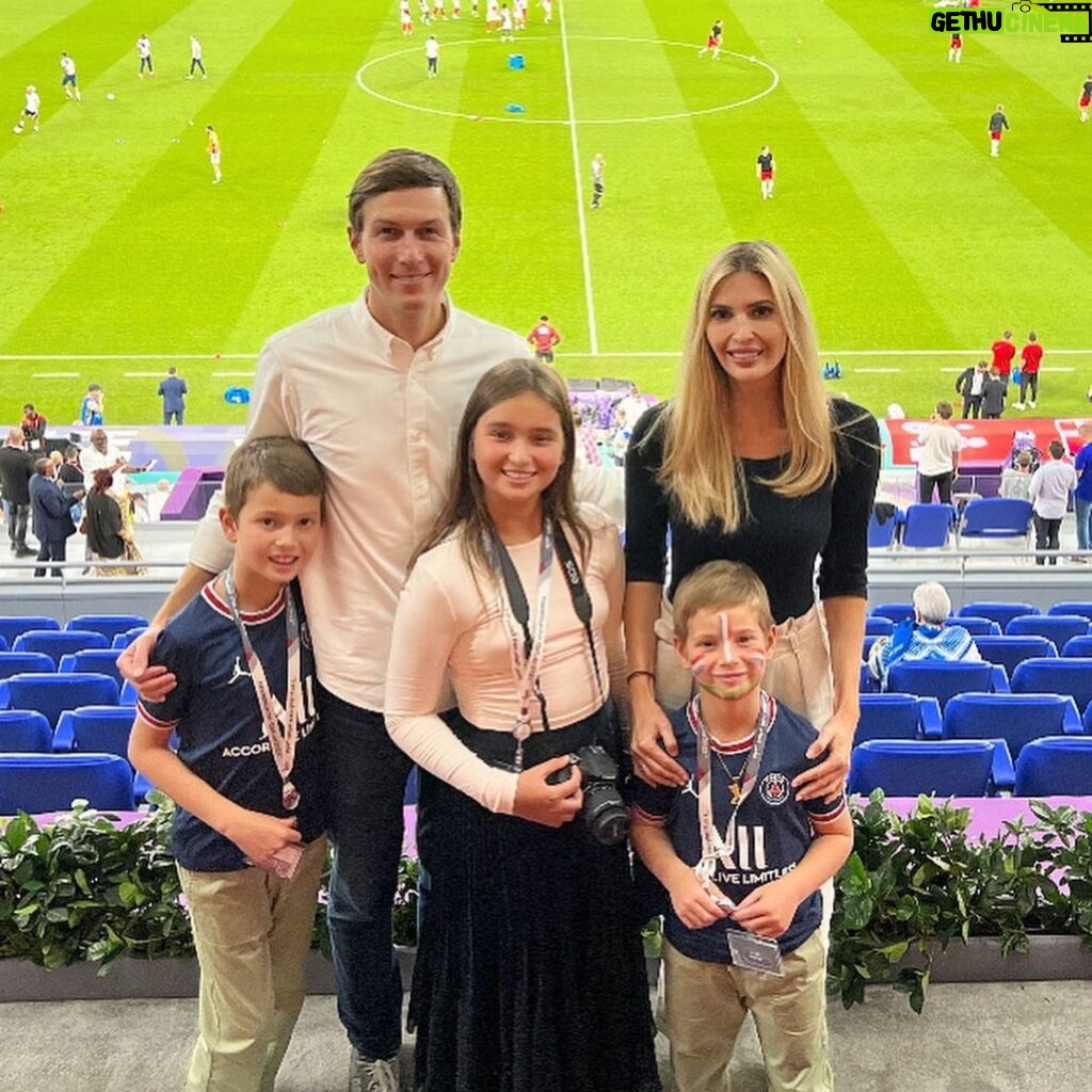 Ivanka Trump Instagram - An honor to congratulate @k.mbappe on France’s incredible win tonight! Kylian is as kind as he is talented! 🇫🇷🇫🇷🇫🇷 #FIFAWorldCup  #France vs #Denmark