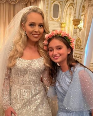 Ivanka Trump Instagram - When I was 12 years old my dream of having a baby sister came true!  From the first moment I held @tiffanytrump in my arms and looked into those big, kind, curious blue eyes I was smitten. 

Tiffany radiates love, compassion and grace ~ attributes that she will bring into her marriage with Michael.

I wish Tiffany and Michael an abundance of happiness and joy as they begin their lives together as husband and wife! 

May their love be a source of light in this world! 💙💙💙