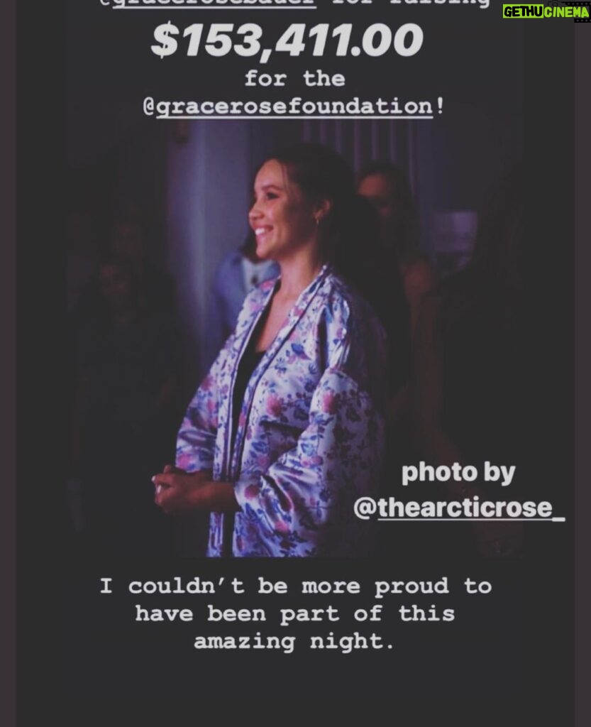 JR Bourne Instagram - This past Saturday I had the honor of attending the @gracerosefoundation to raise awareness and funds for #cysticfibrosis and #mentalwellness. The brave and compassionate @gracerosebauer not only continues to share her battle with cystic fibrosis but her acknowledgment with mental struggles. They come from being born with a life threatening illness, and also the everyday mental obstacles that are placed before us all. It was a gift to receive an award from one of my dearest friends, @echriqui and I found myself most grateful to be able to honor GraceRose, and support her initiative in building an app that will offer tools to help all children that are battling with Cystic Fibrosis and any life threatening illness. Along with the support from #childrenshospitalla AND the incredible $153,411 we raised at the event, this life changing app is green lit and the next phase of GraceRose’s initiative is not far off. With much gratitude and love to all who showed up and helped us further GraceRose’s mission, THANK YOU.