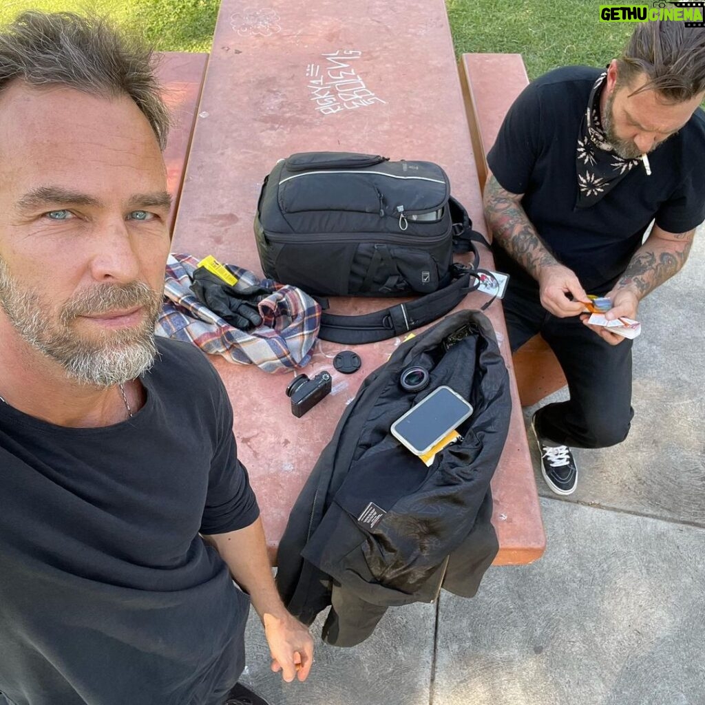 JR Bourne Instagram - The start and end of Day 1 shooting a little something with @travis_shinn #thisisntthebeginning though