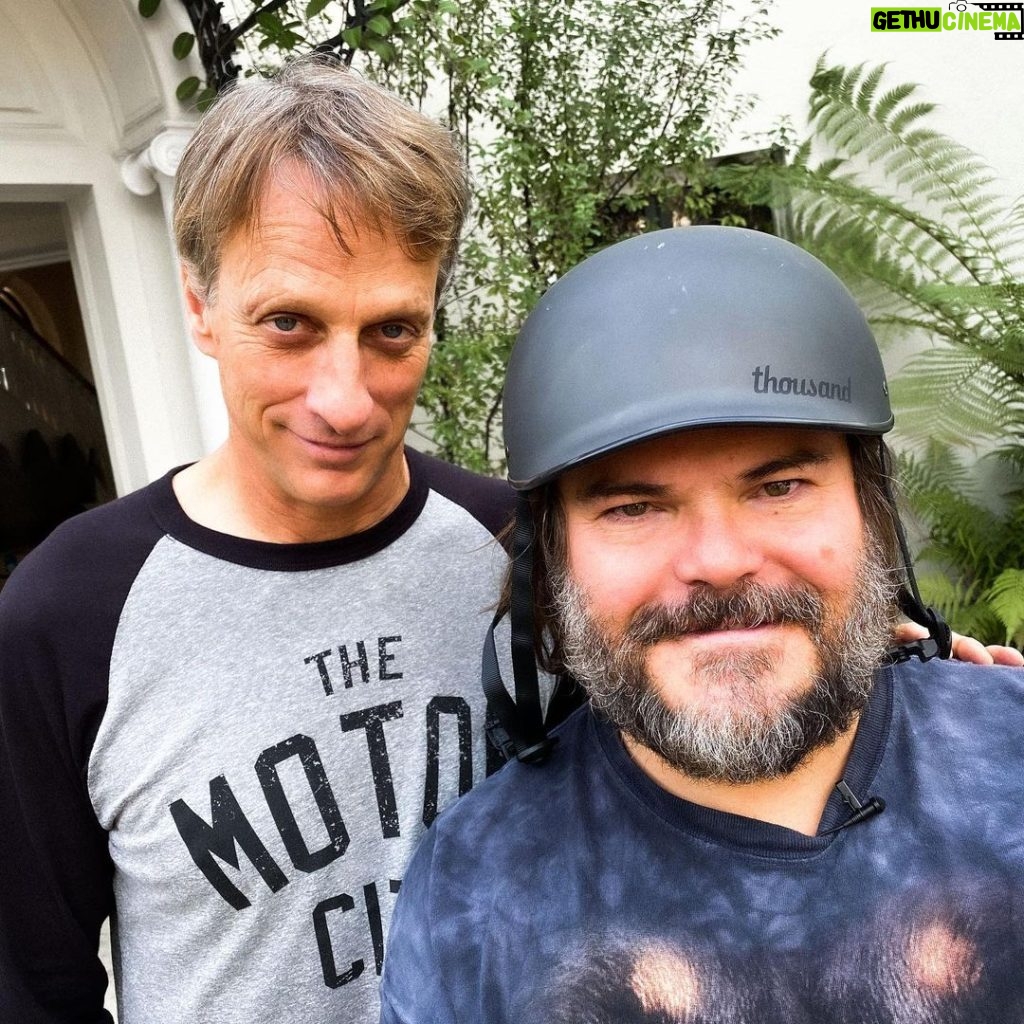 Jack Black Instagram - @tonyhawk in the hiiizouse!! 📷 @taylorstephens Los Angeles, California