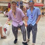 Jack Griffo Instagram - When in Rome, get matching fits with your bestie. This was in Venice, but, still valid. Take me back 😫 Italy