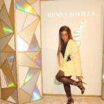 Jackie Aina Instagram – sexy girls wear @renecaovilla 🥰 #milan #milanfw #renecaovilla