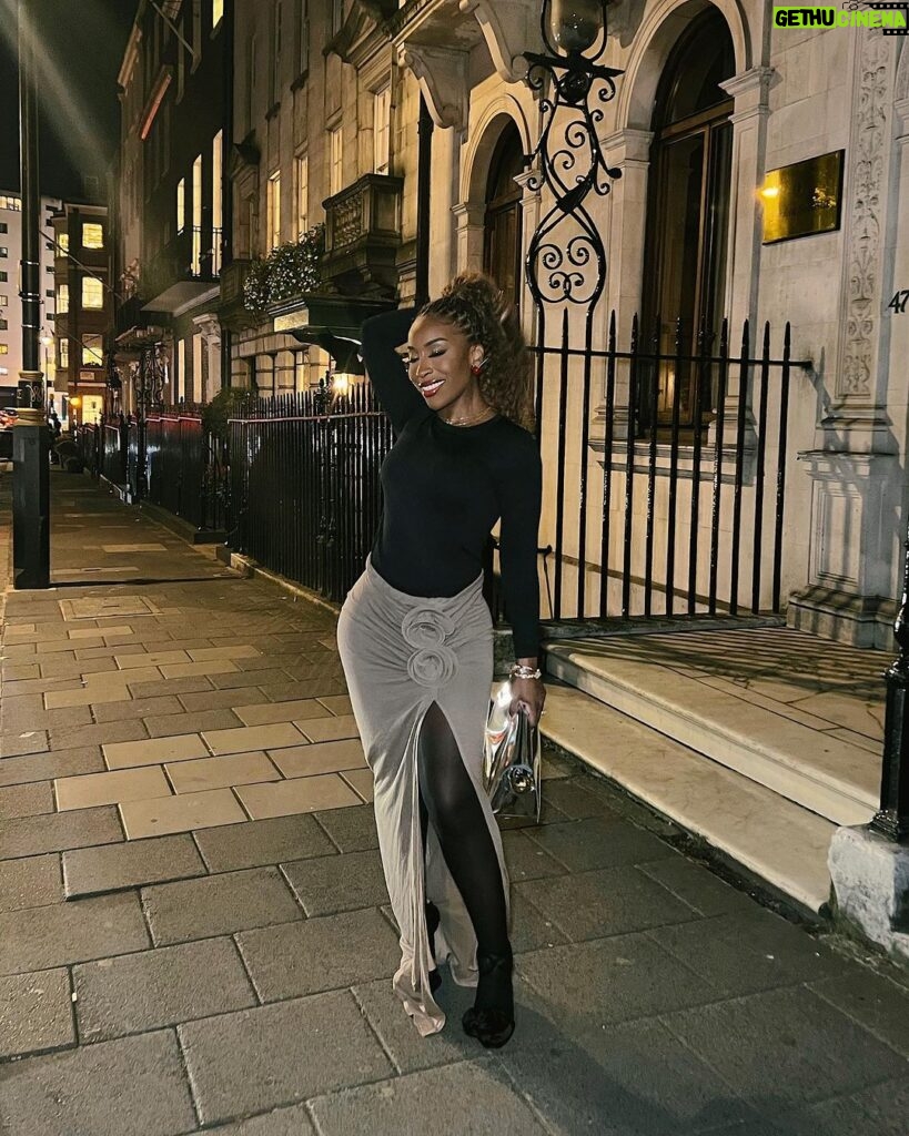 Jackie Aina Instagram - take me to another country so I know it’s real 🍒 Annabel's Club, Mayfair