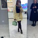 Jackie Aina Instagram – sexy girls wear @renecaovilla 🥰 #milan #milanfw #renecaovilla