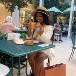 Jackie Appiah Instagram - Embracing my inner citrus vibes, sipping orange juice and minding my own fruity business. Styled by @bveystyling