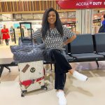 Jackie Appiah Instagram - Adios, reality! Hello adventure🌟✈️ Hair @hairduties Makeup @cheeks_nbrows Styled @bveystyling #fendi #chanel