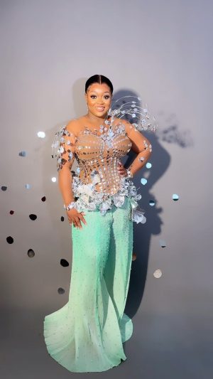 Jackie Appiah Instagram - AMVCA READY 
Pictures coming soon 

Dress @weizdhurmfranklyn 
Creative director @sachaokoh 
Styled by @bveystyling 
Makeup @bare2beauty 
Hair @prikelshairltd 
Accessories @sparkles_jewellerygh 
Videography @modezignist 

#amvca9 #amvca2023