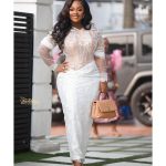 Jackie Appiah Instagram - Wedding Guest Picture @chocolate_shot_it Dress @megmorrisongh_ Styled @bveystyling