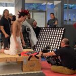Jacob Bertrand Instagram - Some behind the scenes from season 3 of cobra kai! This was my favorite scene to shoot. Especially the button of spittin on bo. Sorry @blonde_ambition_mitchell Atlanta, Georgia
