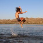 Jacob Bertrand Instagram - Jump or kick? Colorado River