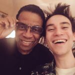 Jacob Collier Instagram - Happy 83rd birthday to the youngest man I know - purveyor of finest butter notes and fellow out-geeker on minor 9ths. I love you with my whole heart, and I’m eternally glad you visited this planet to twist up our harmonic brains and fill up our human hearts. You’re the greatest, @herbiehancock ❤️‍🔥