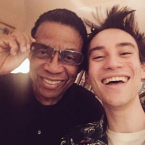 Jacob Collier Instagram - Happy 83rd birthday to the youngest man I know - purveyor of finest butter notes and fellow out-geeker on minor 9ths. I love you with my whole heart, and I’m eternally glad you visited this planet to twist up our harmonic brains and fill up our human hearts. You’re the greatest, @herbiehancock ❤️‍🔥