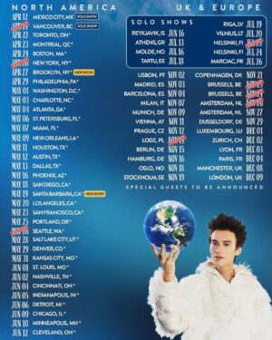 Jacob Collier Instagram - Here are some of my favourite audience choirs of all time.

1. Glastonbury Festival, UK, July 2023.
2. Rome, Italy, November 2022.
3. Singapore, November 2022.
4. Sydney, Australia, with @natalie_imbruglia , Dec 2022.
5. Bangalore, India, November 2023.
6. Vienna, Austria, July 2023.
7. Vienne, France, in the rain, July 2023.
8. Dallas, USA, April 2022.
9. London, UK, June 2022.

ONE MONTH UNTIL DJESSE VOL. 4 TOUR BEGINS!!!!

Cannot wait to sing with you all again ♥️