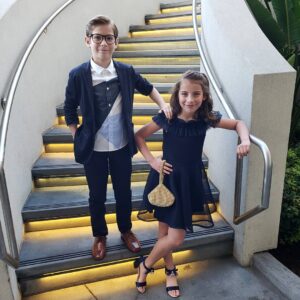 Jacob Tremblay Instagram - #AboutLastNight #TheTwilightZone Premiere 🚪🌀 My favorite part was watching my little sister steal the spotlight! Check us out in "The WunderKind" coming soon! (Thanks @KCFee for helping her shine!) #EricaTremblay